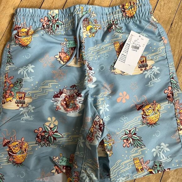 Abercrombie & Finch kids swim trunks, SpongeBob print - Picture 6 of 6